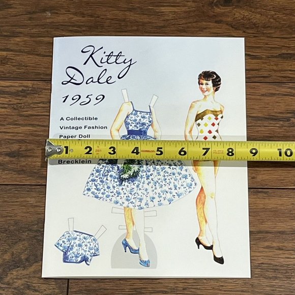 2007 Kitty Dale 1959 Paper Doll Book Kim Brecklein Uncut 1959 Fahion - Picture 8 of 9